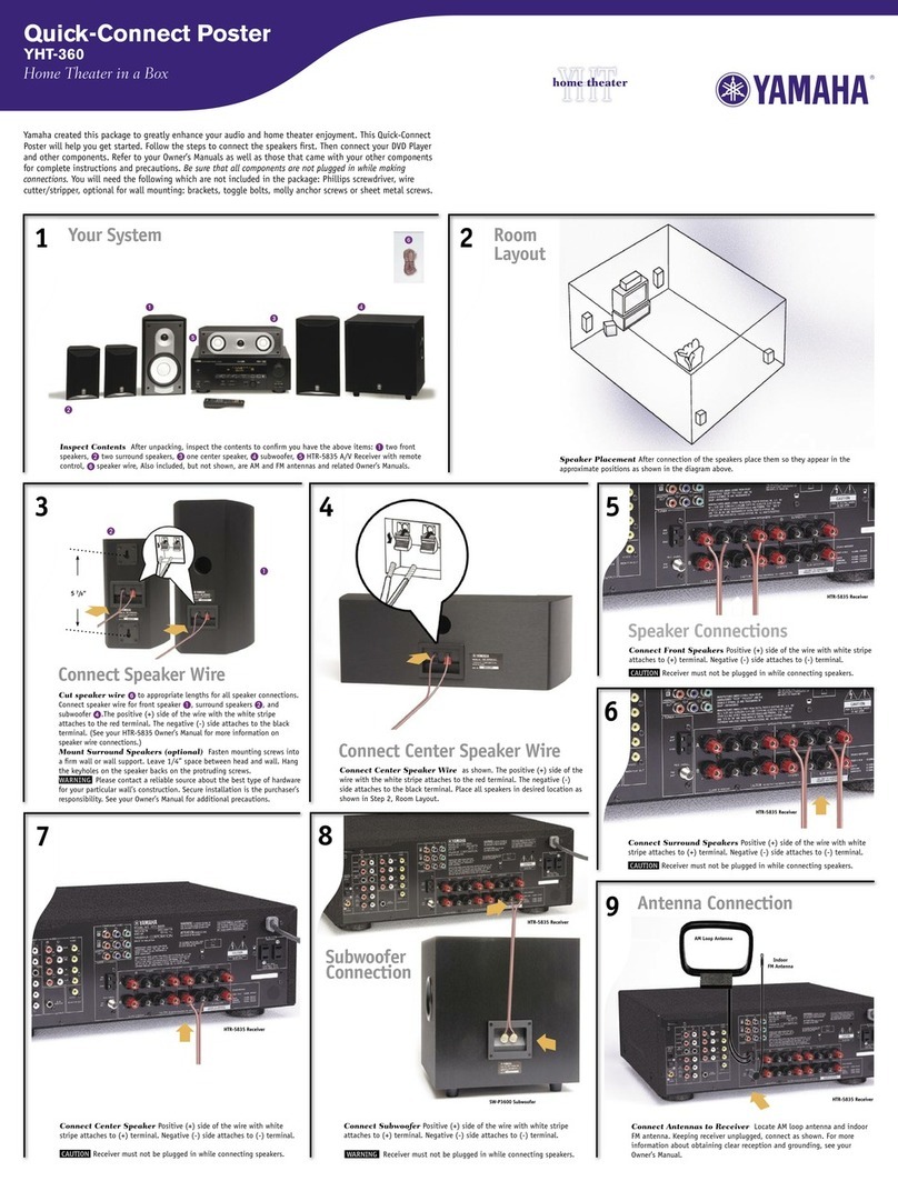 Yamaha YHT-360 Assembly instructions