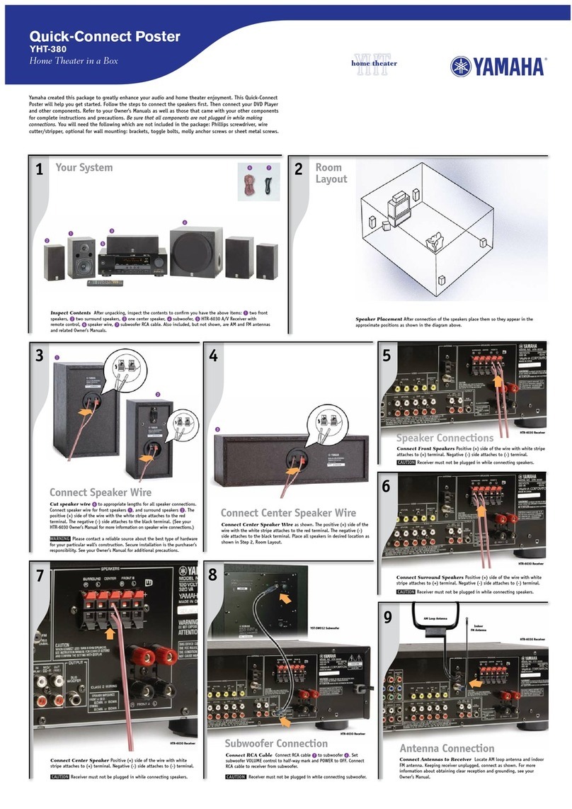 Yamaha YHT-380 Assembly instructions