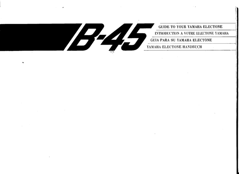 Yamaha Electone B-45 user guide