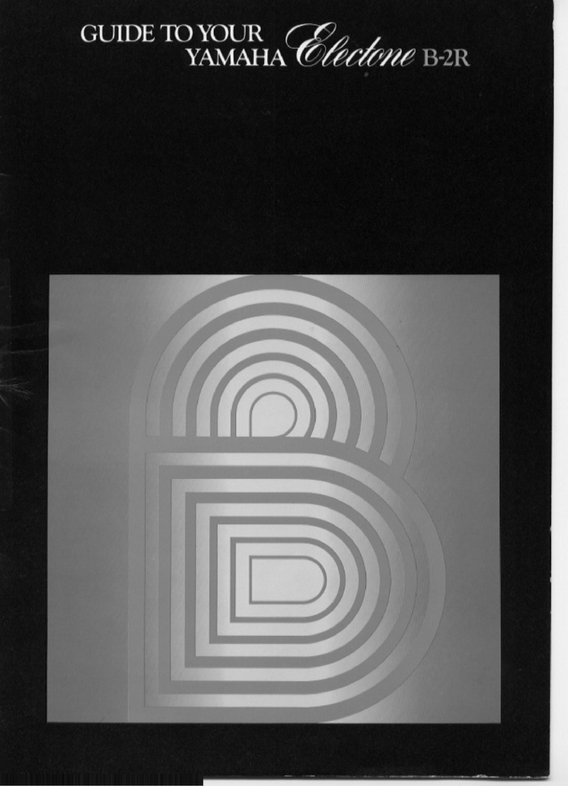 Yamaha Electone B-2R User manual Yamaha Electone B-2R User manual