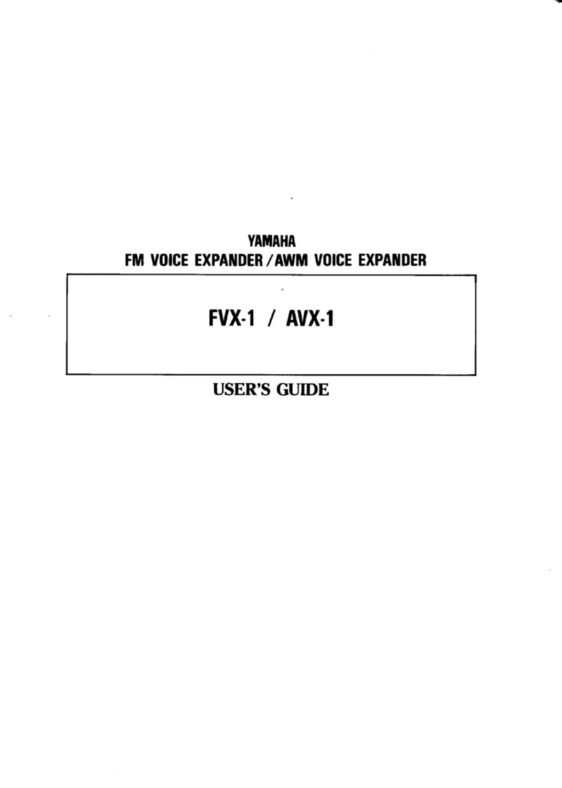 Yamaha AVX-1 user guide