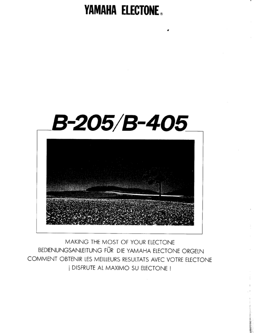 Yamaha Electone B-205 user guide