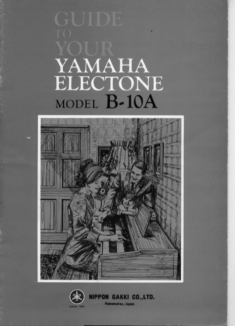 Yamaha Electone B-10A User manual