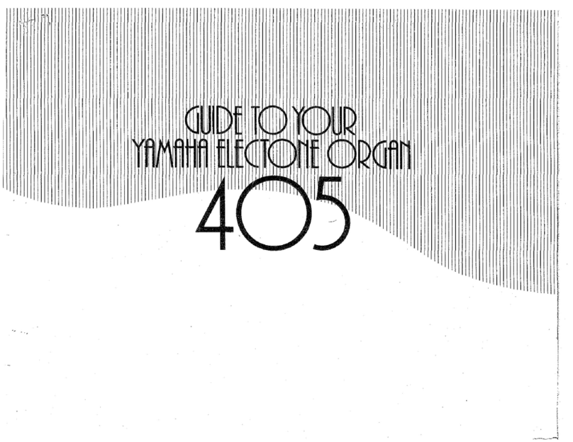 Yamaha Electone 405 user guide