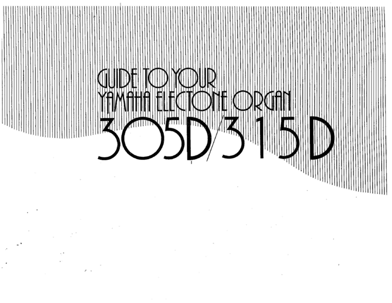 Yamaha Electone 305D user guide