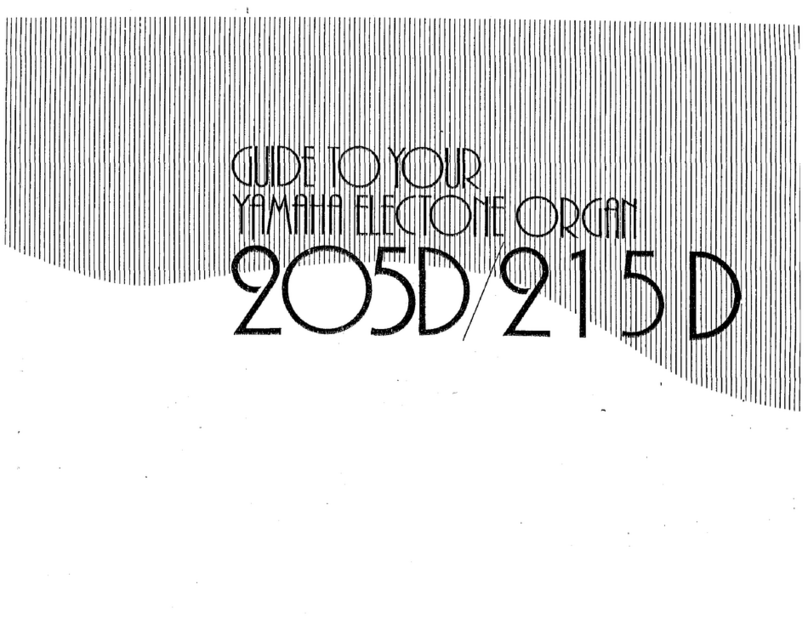 Yamaha Electone 205D User manual