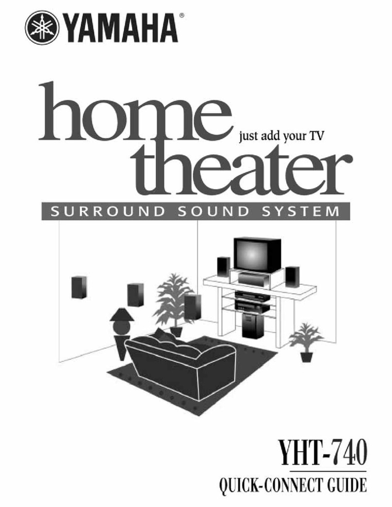 Yamaha YHT-740 Assembly instructions
