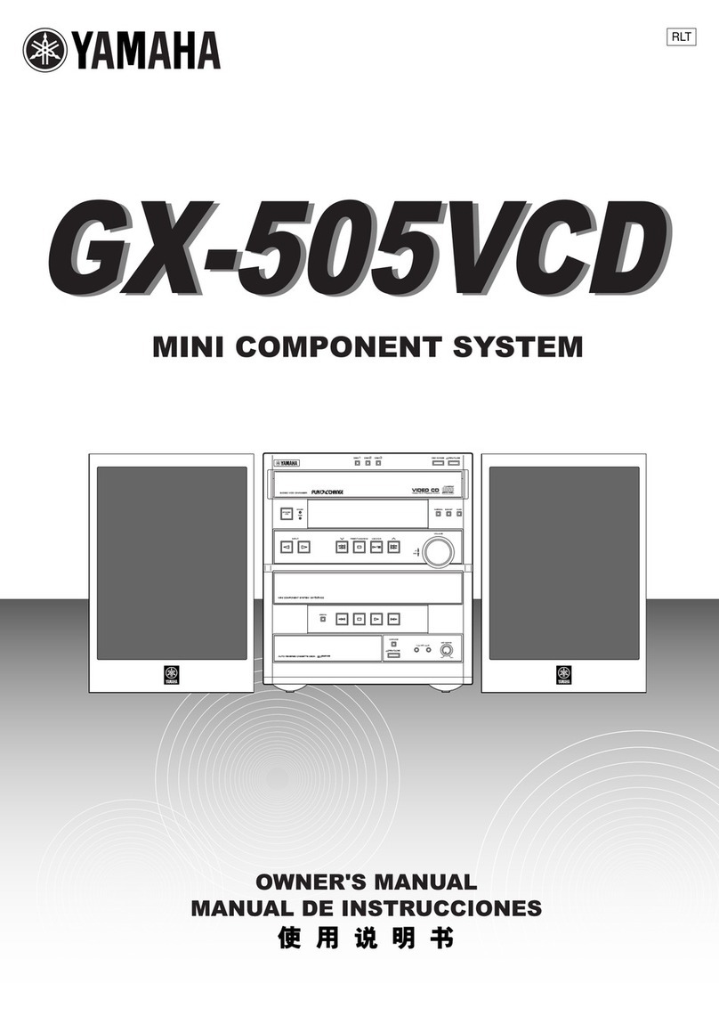 Yamaha GX-505VCD owner's manual