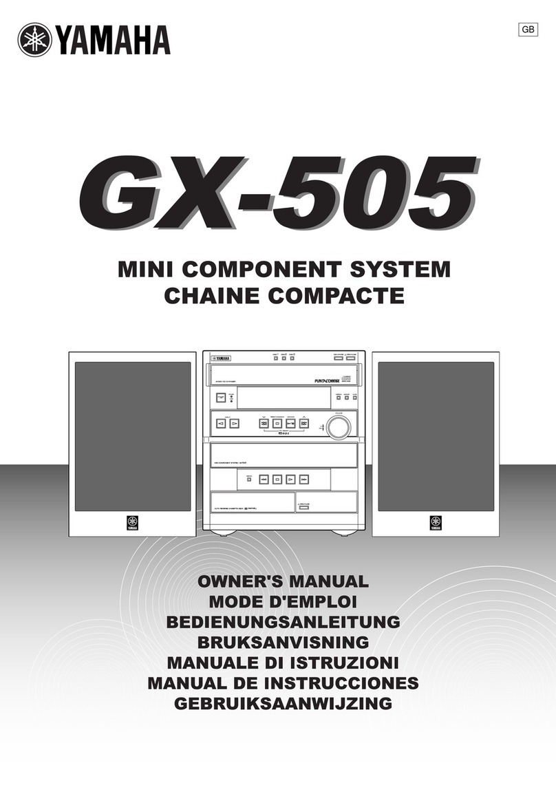 Yamaha GX-505RDS owner's manual