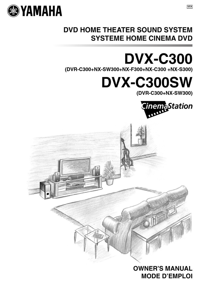 Yamaha CinemaStation DVX-C300 User manual