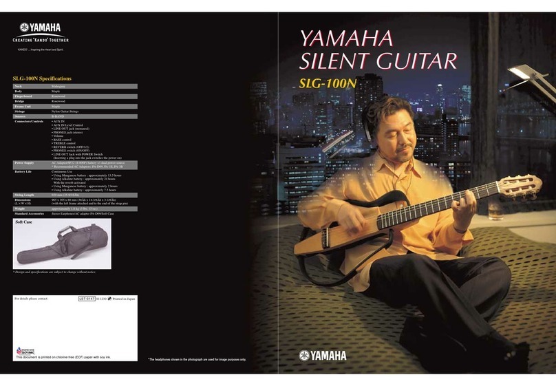 Yamaha Silent Guitar SLG-100N Specifications