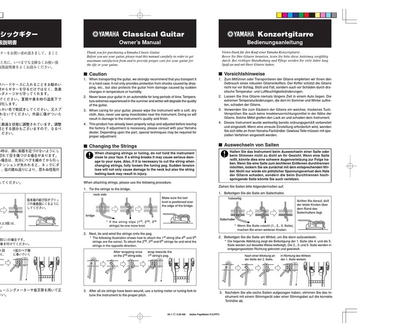 Yamaha GC41 owner's manual