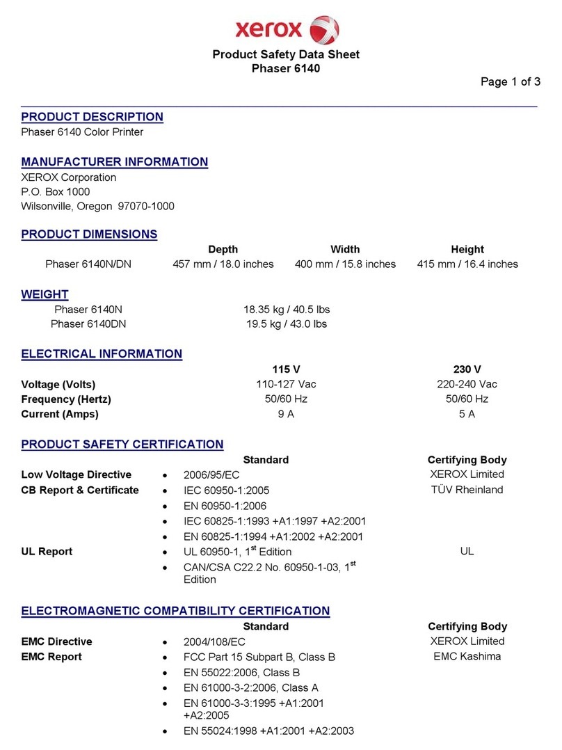 Xerox Phaser  6140N Instruction Manual