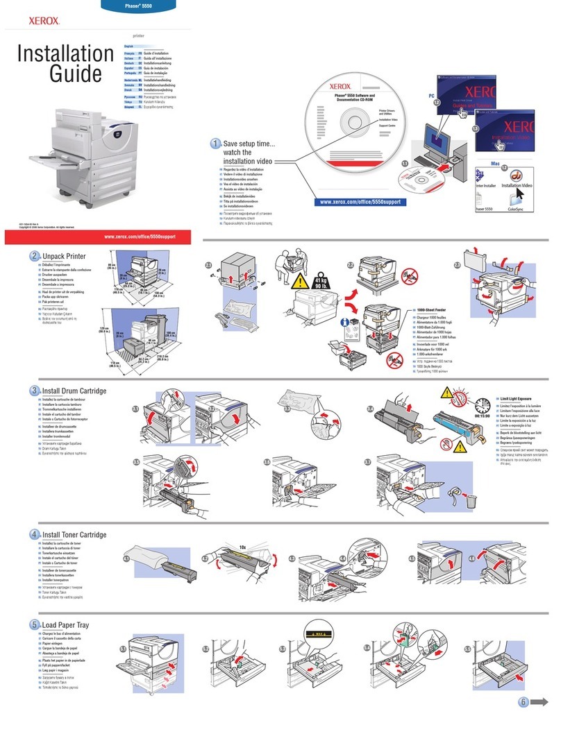 Xerox Phaser 5550 User manual