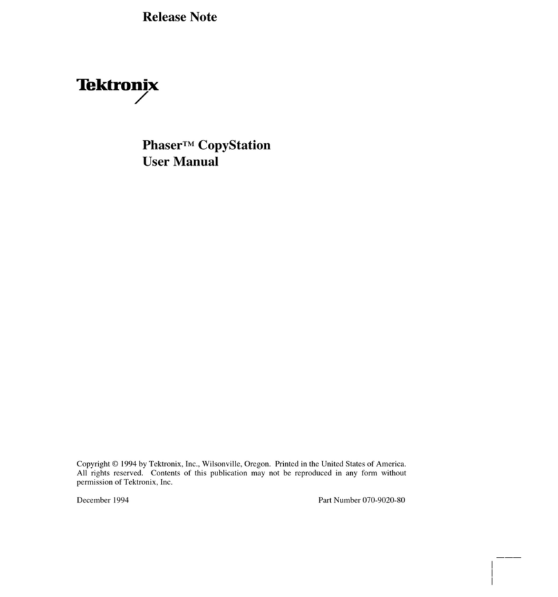 Tektronix Phaser 540 user guide