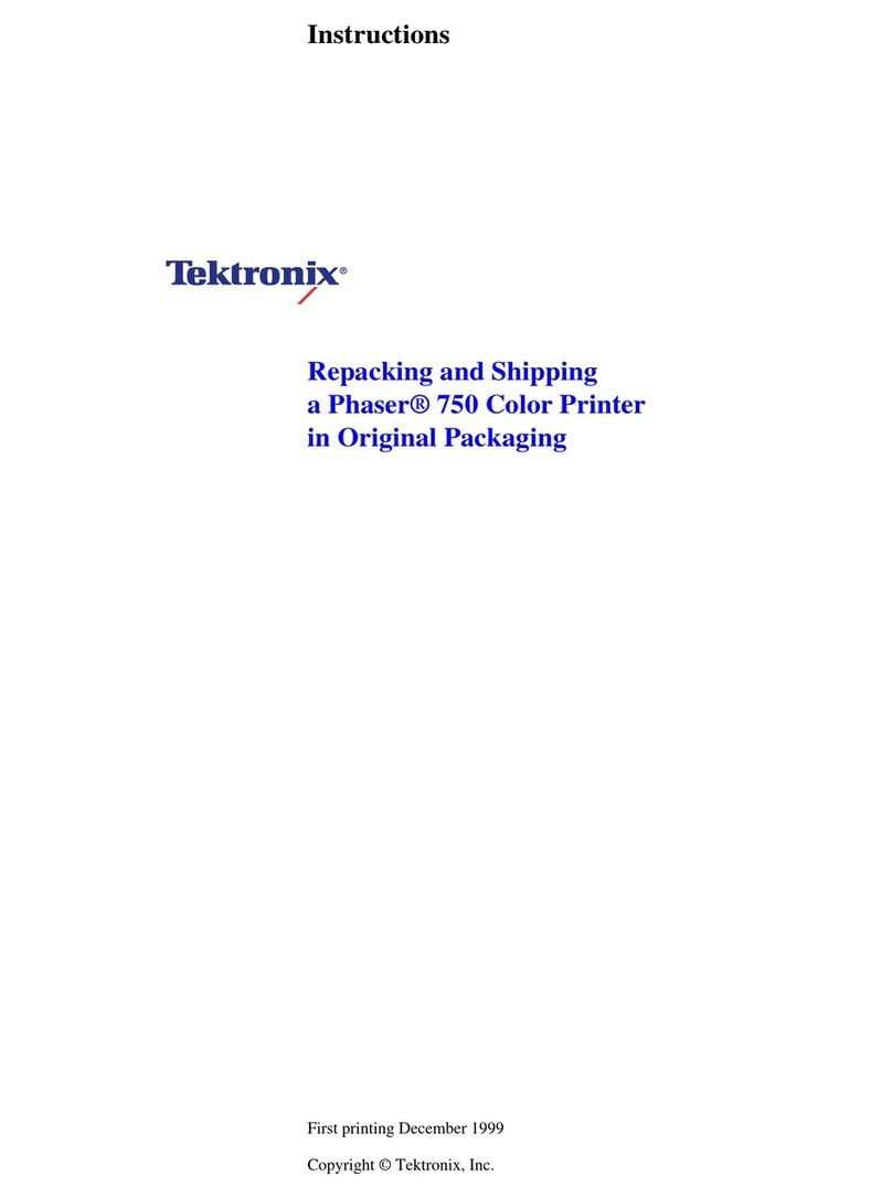 Tektronix PHASER 750 User manual