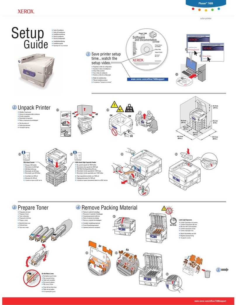 Xerox Phaser 7400 User manual