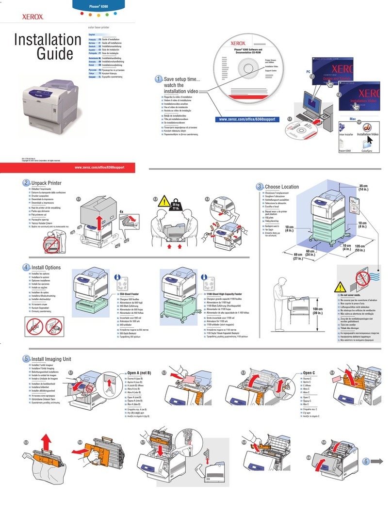 Xerox Phaser 6360 User manual Xerox Phaser 6360 User manual