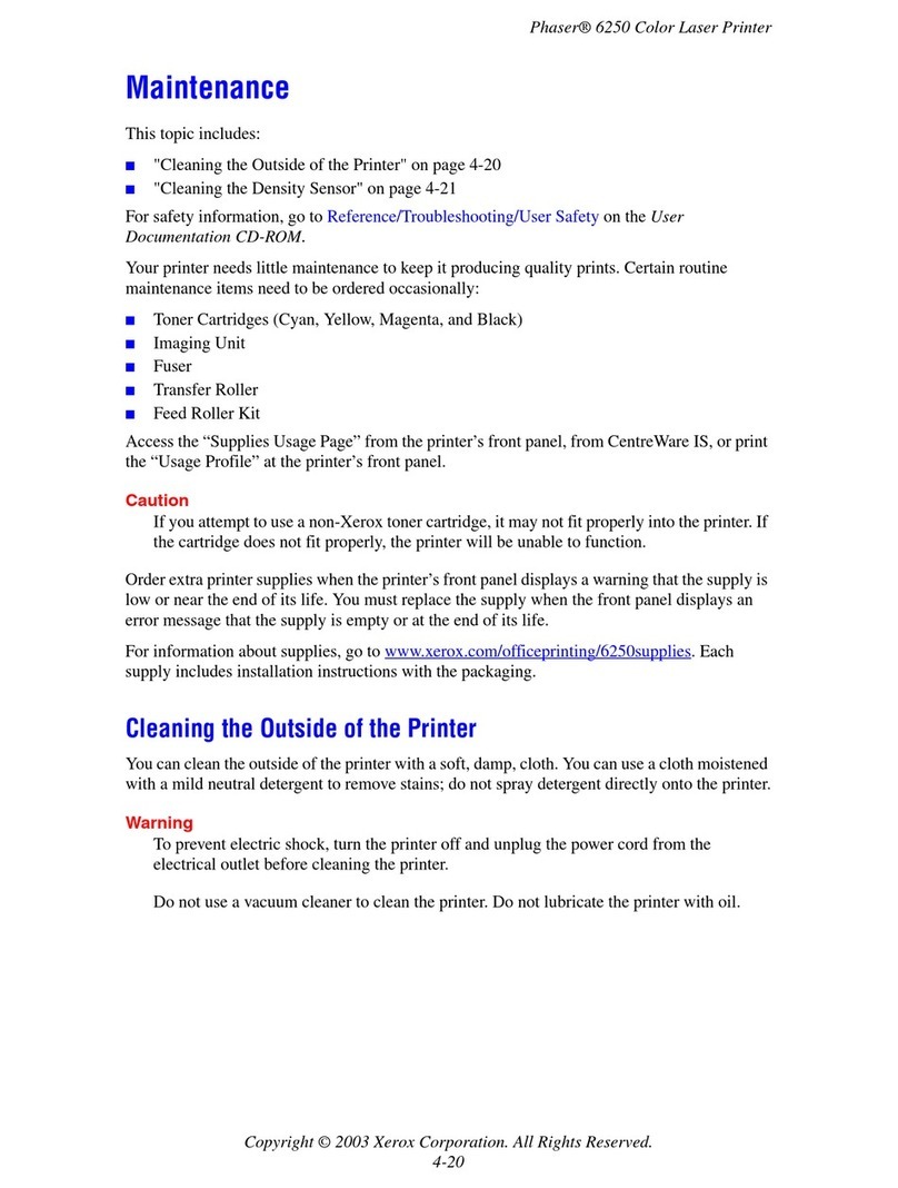 Xerox PHASER 6250 Guide