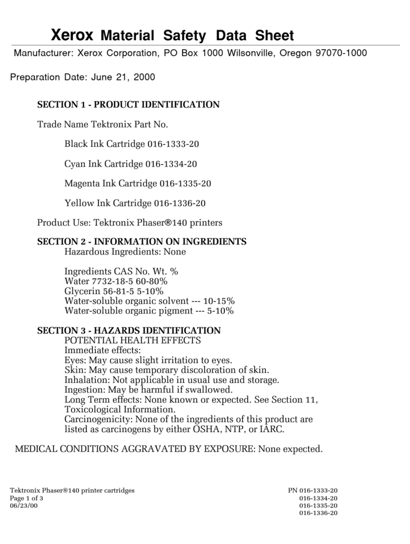 Xerox Phaser 140 Operating and maintenance instructions