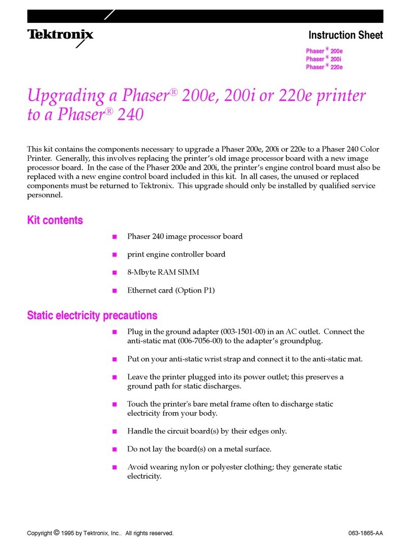 Tektronix Phaser 200E Manual