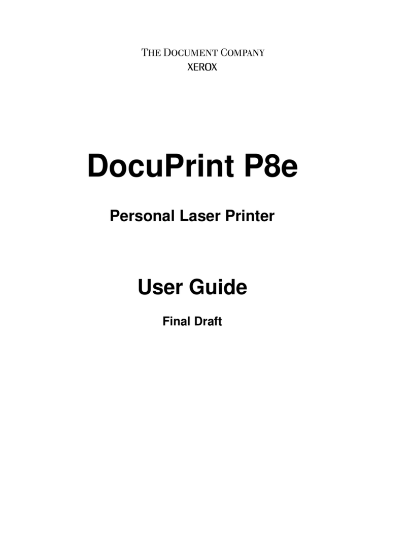 Xerox DocuPrint P8E User manual