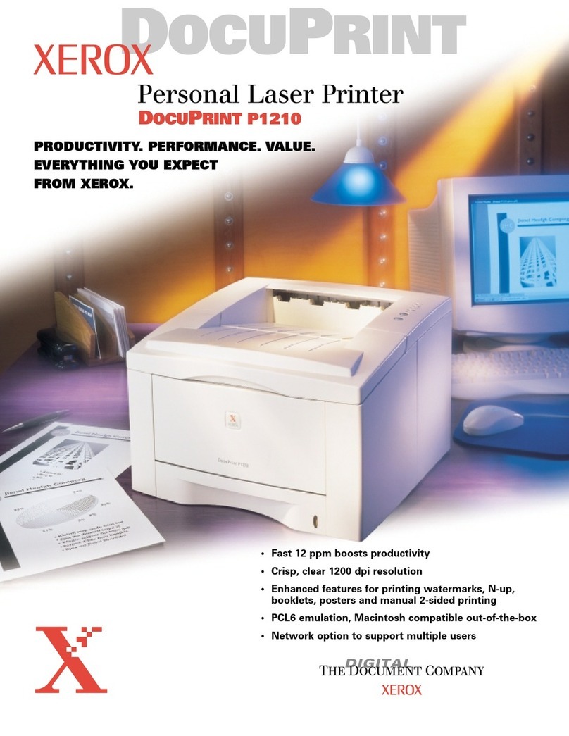 Xerox DocuPrint P1210 User manual