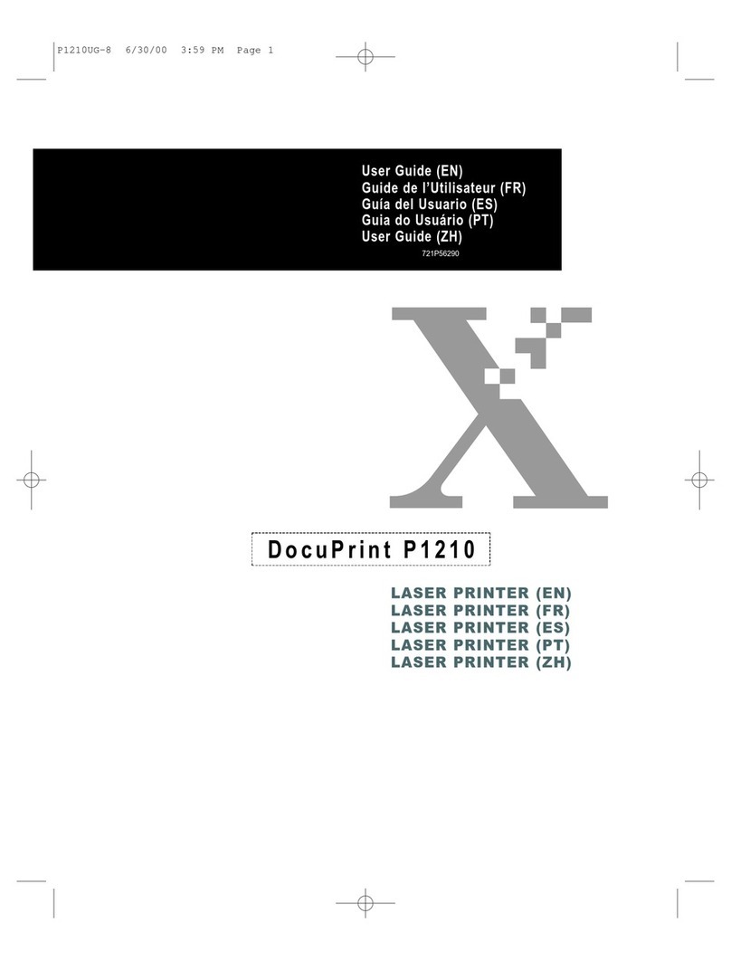 Xerox DocuPrint P1210 User manual