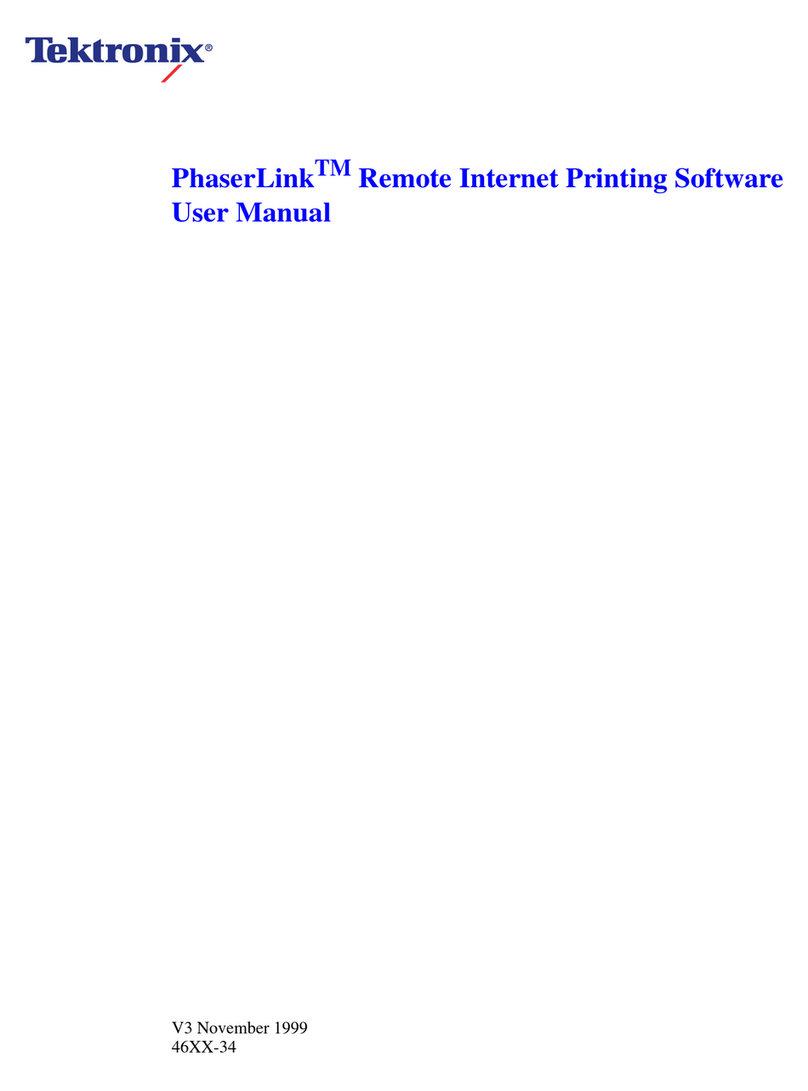 Tektronix Phaser 360 user manual