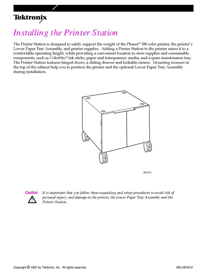 Tektronix PHASER 380 User manual