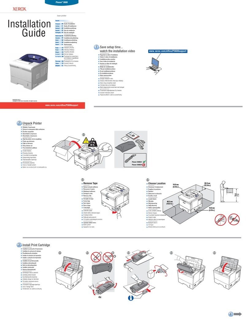 Xerox Phaser 3600 User manual