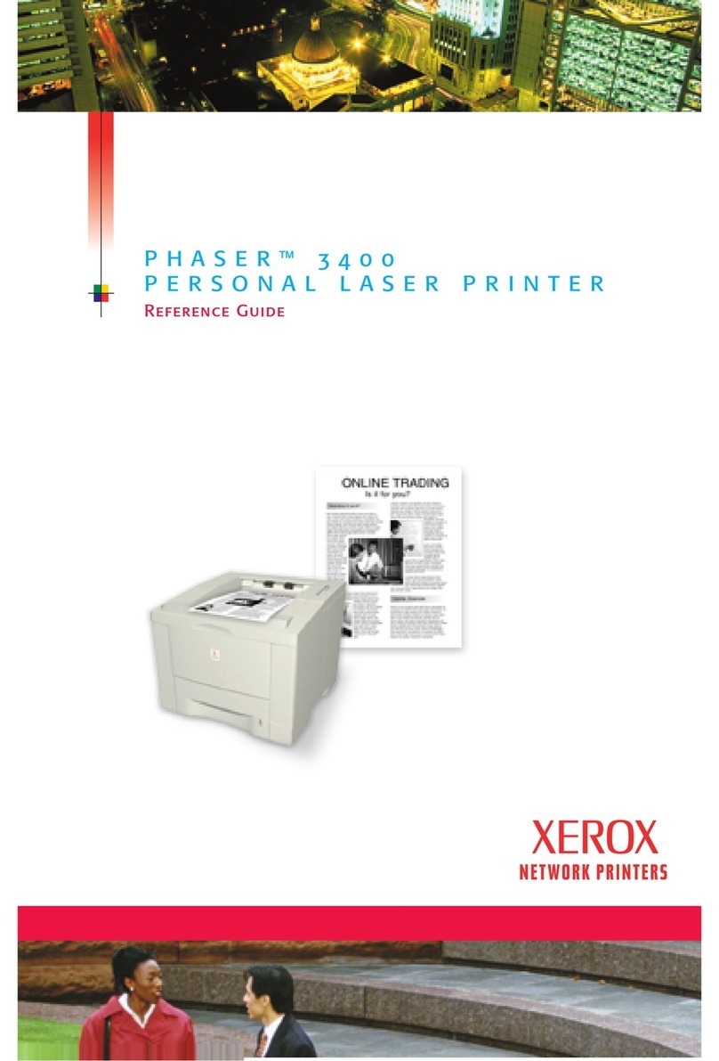 Xerox Phaser 3400 User manual