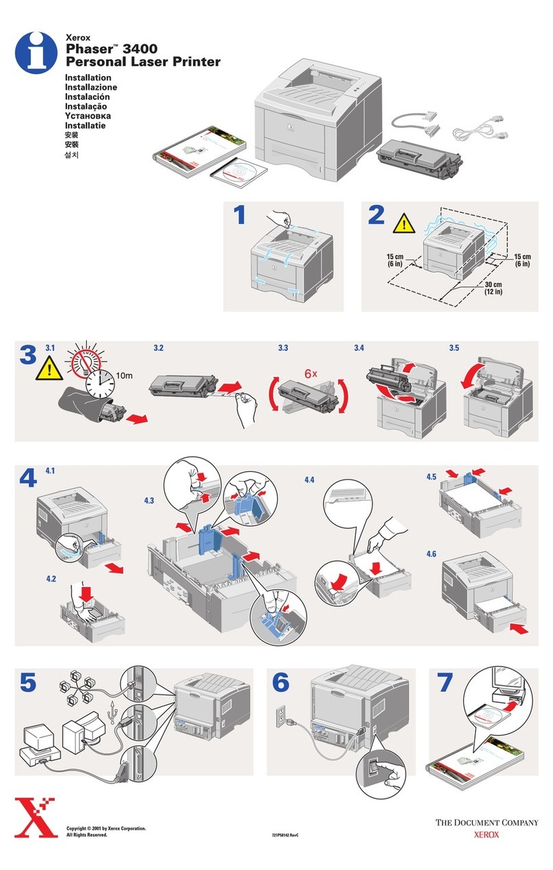 Xerox Phaser 3400 User manual