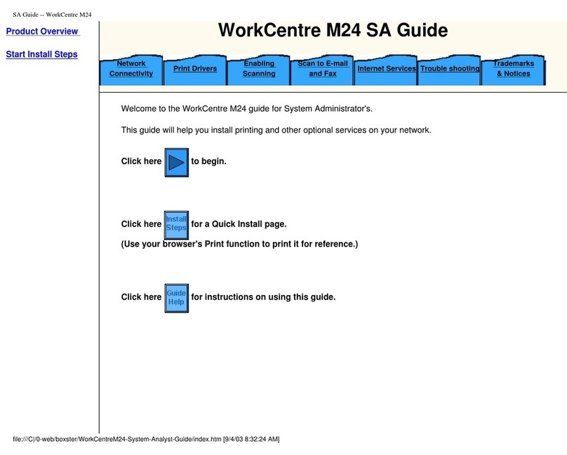 Xerox WorkCentre M24 Color Service manual