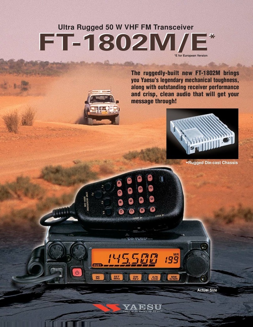 Yaesu FT-1802M User manual