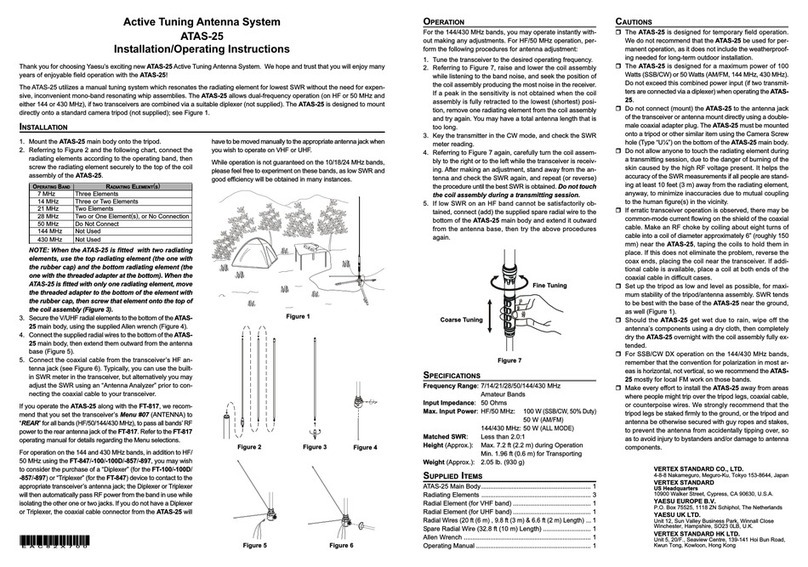 Yaesu ATAS-25 Manual