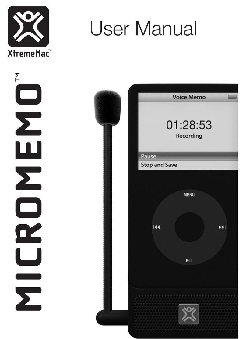 XtremeMac Micromemo user manual
