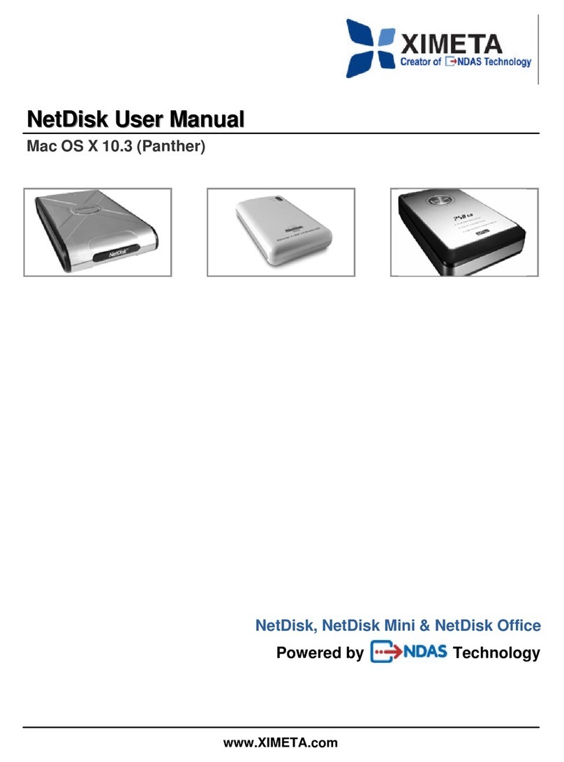 Ximeta NetDisk Mini MNC10-40 user manual
