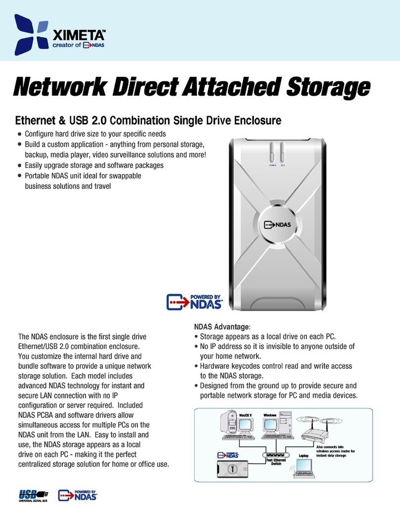 Ximeta NetDisk ENCL-1P User manual