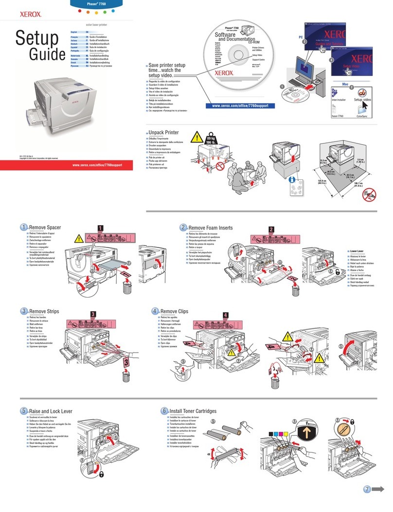 Xerox Phaser 7760 User manual