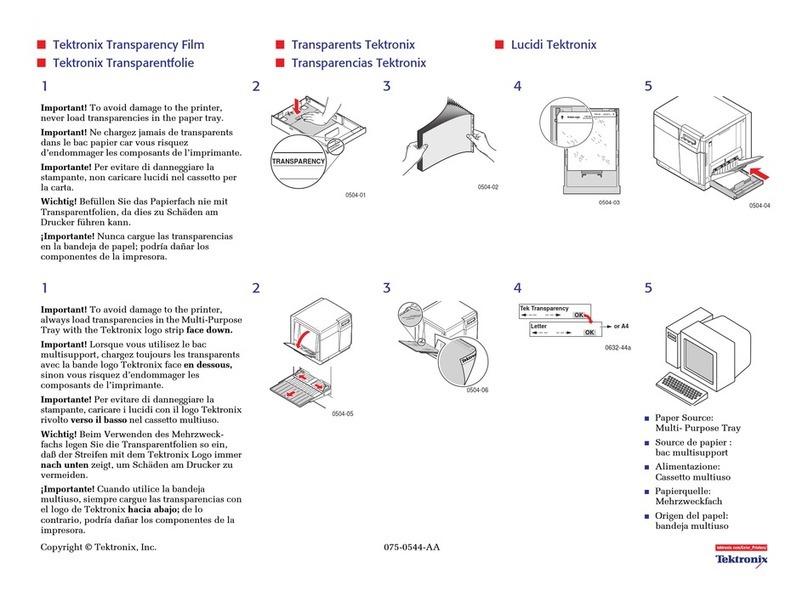 Tektronix Phaser 750DX Manual