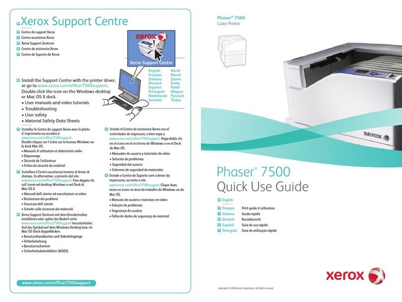 Xerox 7500/DT - Phaser Color LED Printer Operating manual