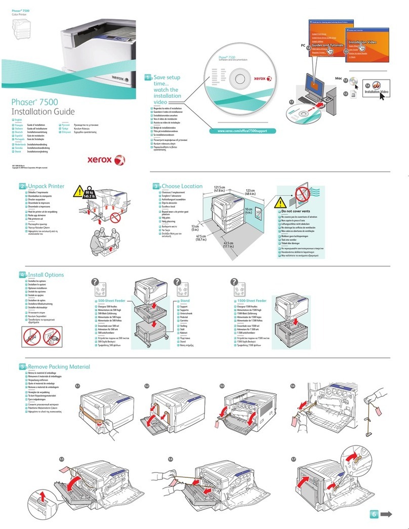 Xerox 7500/DN - Phaser Color LED Printer User manual
