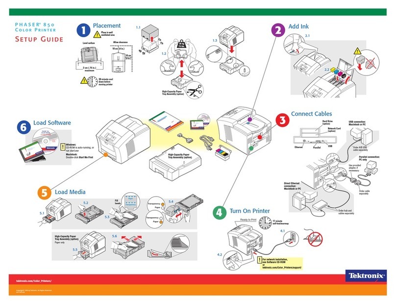 Xerox 850DP - Phaser Color Solid Ink Printer User manual