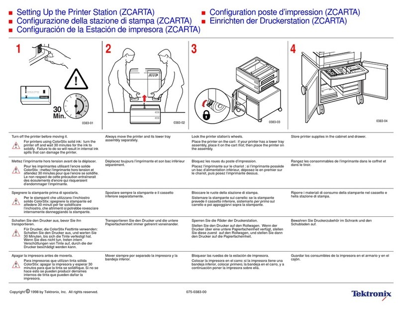 Tektronix Phaser 840 User manual