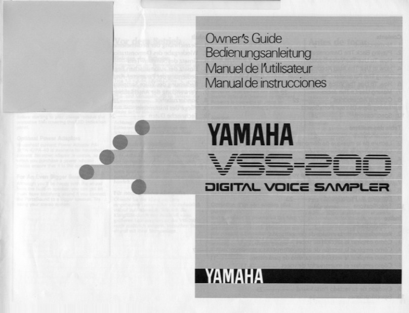 Yamaha VSS-200 User manual