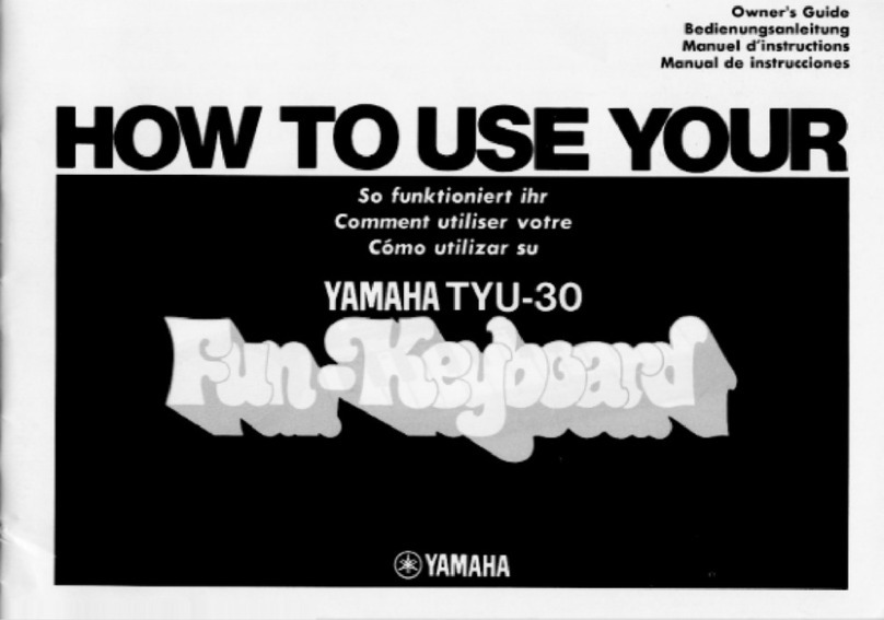 Yamaha TYU-30 User manual