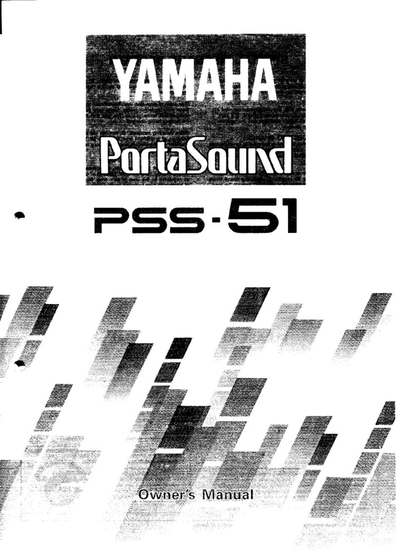 Yamaha PortaSound PSS-51 User manual Yamaha PortaSound PSS-51 User manual