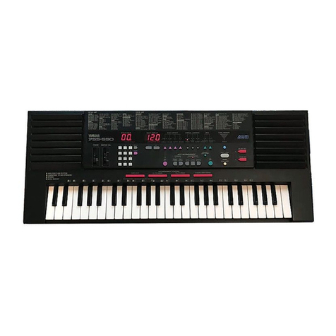 Yamaha PortaSound PSS-590 User manual
