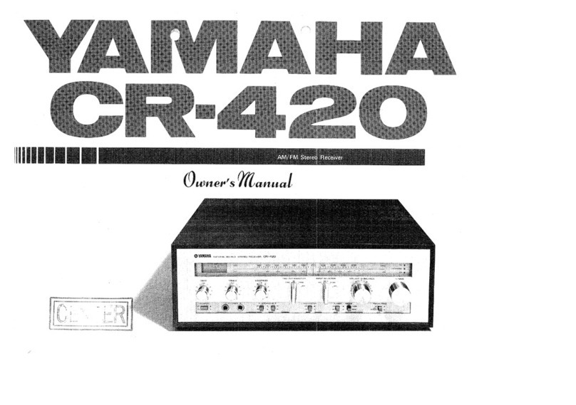 Yamaha CR-420 User manual Yamaha CR-420 User manual